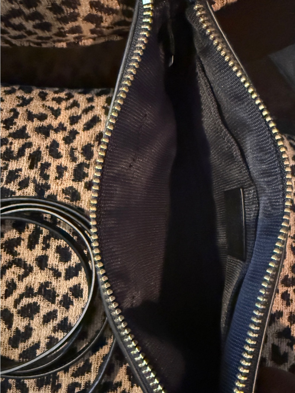 Coach Leopard Print Crossbody Bag in Tan and Black - Picture 11 of 16